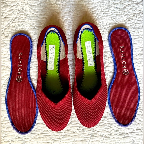 Rothy’s Bright Red Flats 9.5 - Picture 6 of 6